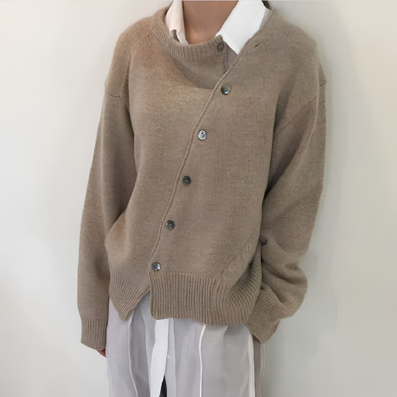 Chic Women's Oversized Button-Up Cardigan