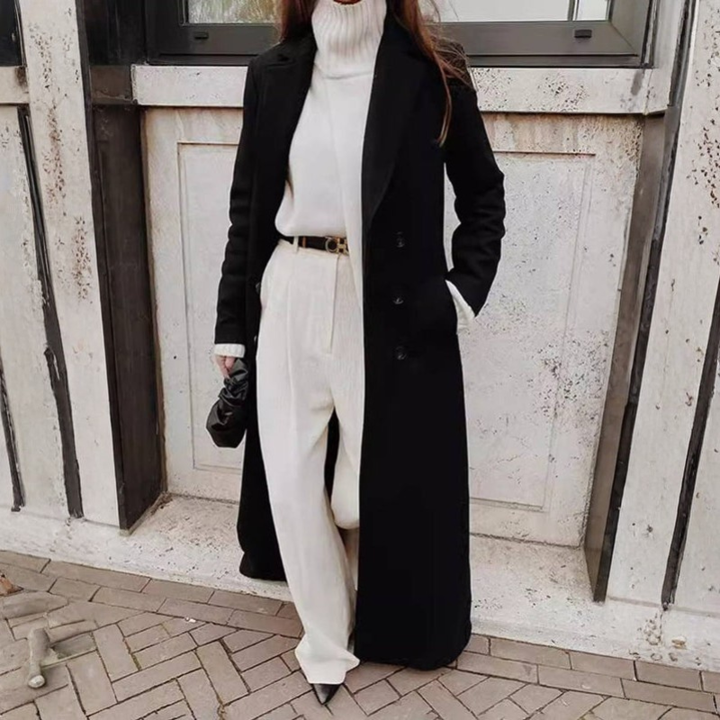 Elora – Abrigo con manga larga y diseño de bolsillo