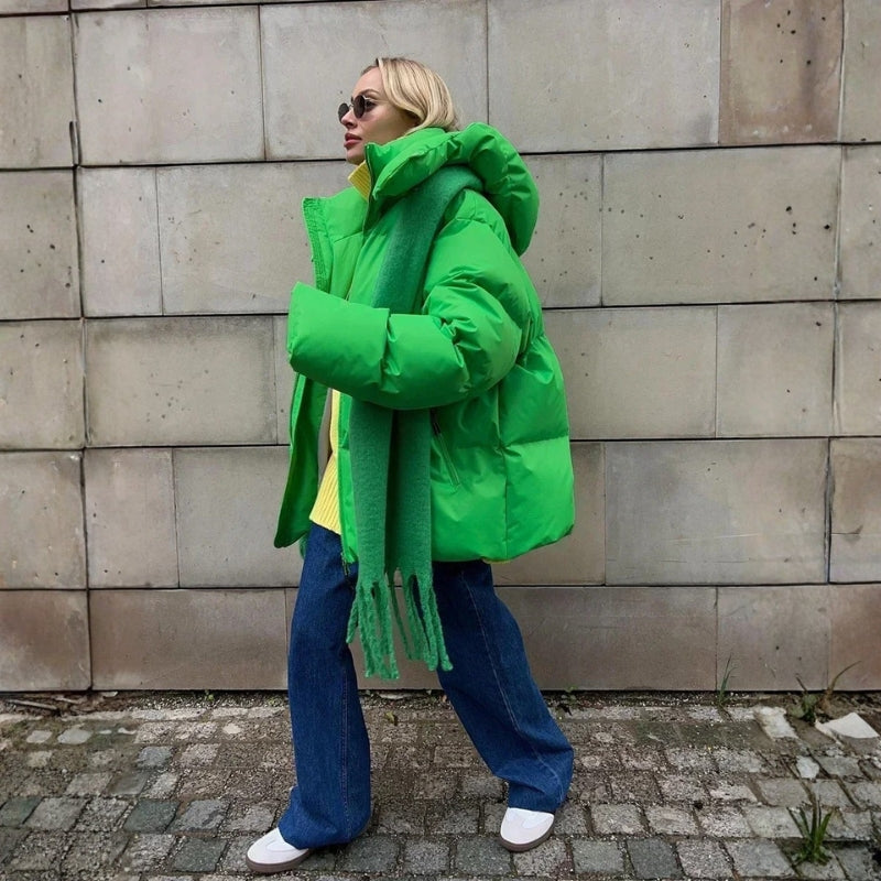 Evelyn – Chaqueta de manga larga con capucha y cierre de cremallera