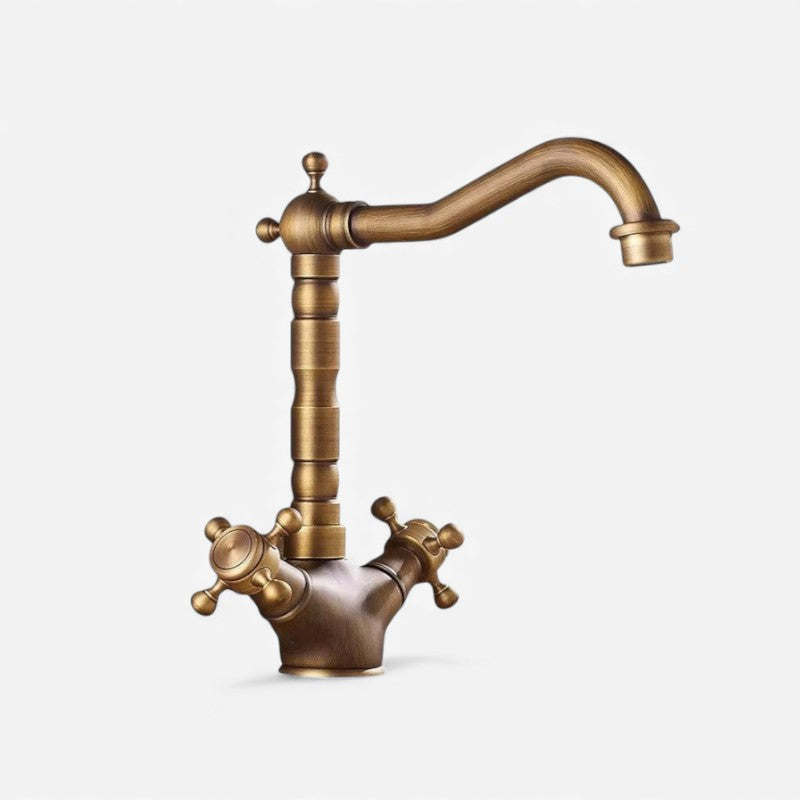 AquaFlow – Badkamer Kraan met Dubbele Handgrepen Velani