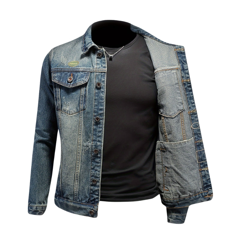 Isidor – Jas met lange mouwen, klassieke kraag en zakken Velani