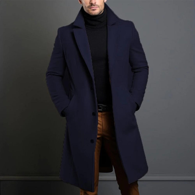 Men's Notched-Collar Trench Coat