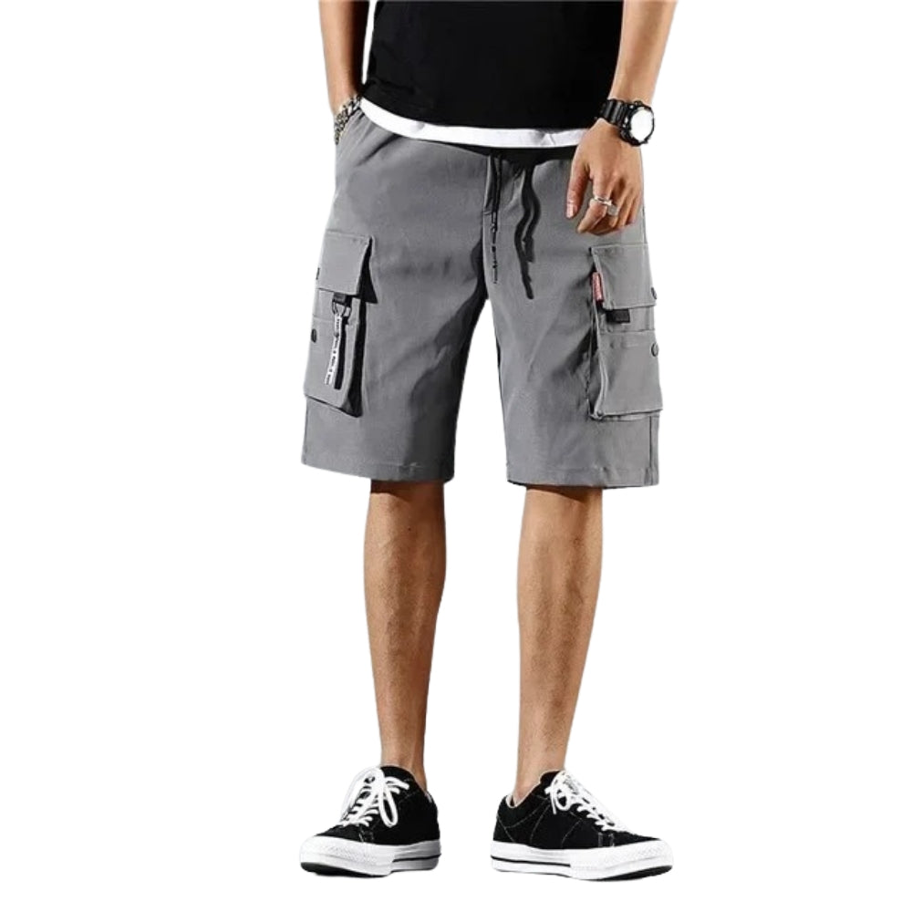 Jesse – Cargo Shorts met Elastische Tailleband en Meerdere Zakken Velani