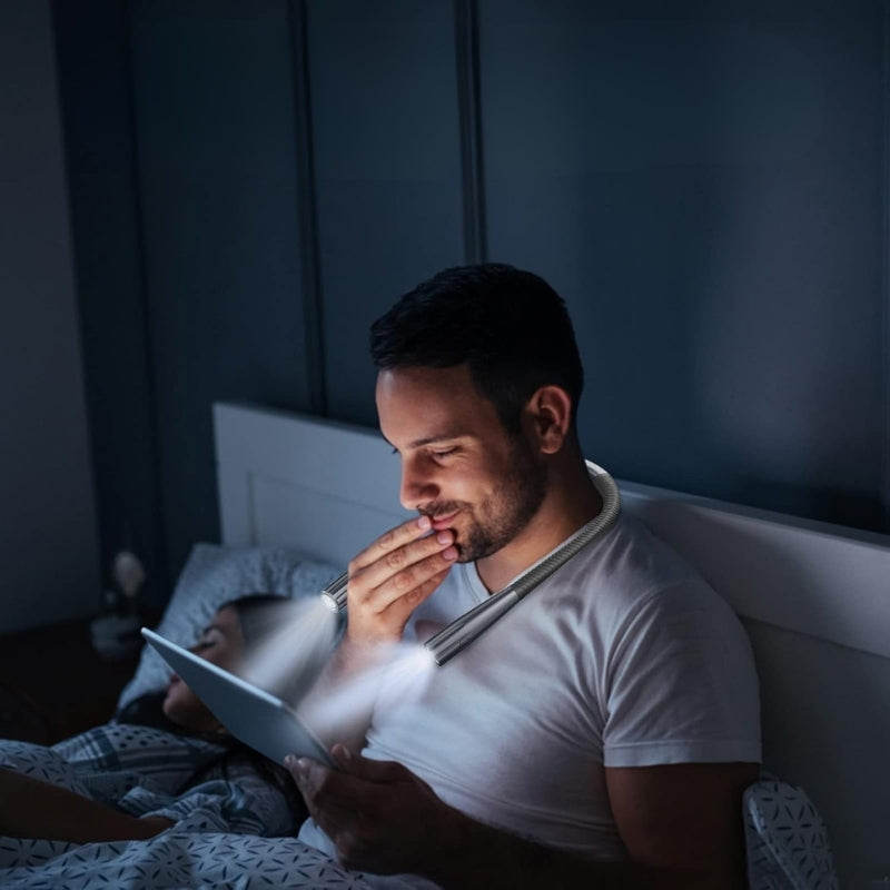 LumaRead – Oplaadbare LED Halslamp met Dubbele Zijverlichting Velani