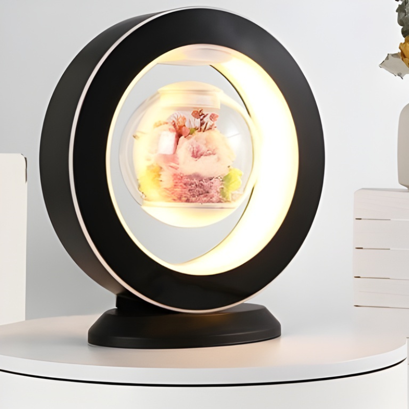 USB Desk Lamp with Floating Flower Design