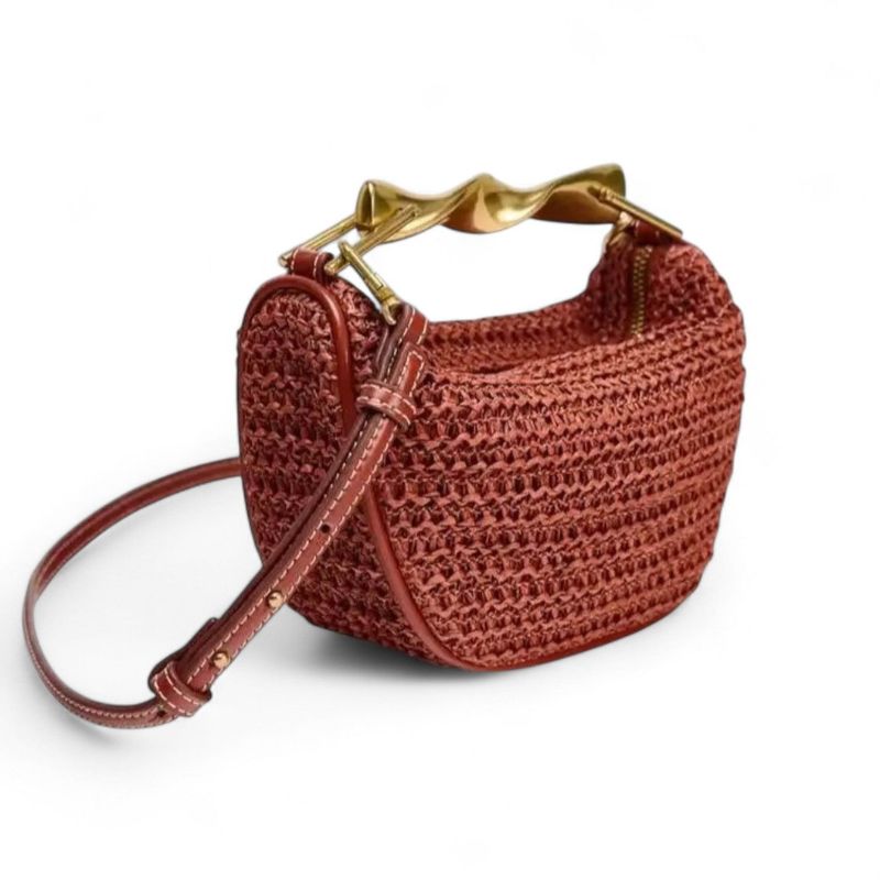Women Compact Handbag Top Handle Design