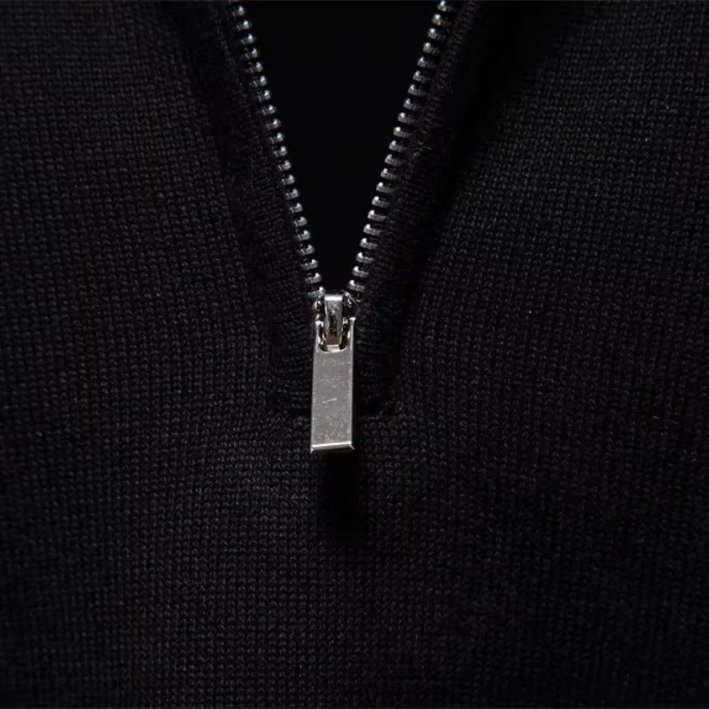 Sennor – Slim-fit trui met lange mouwen en ritssluiting bij de kraag Velani