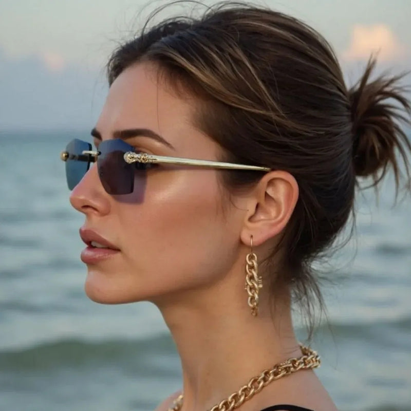 Emma – Geometric Sunglasses with Unique Frame