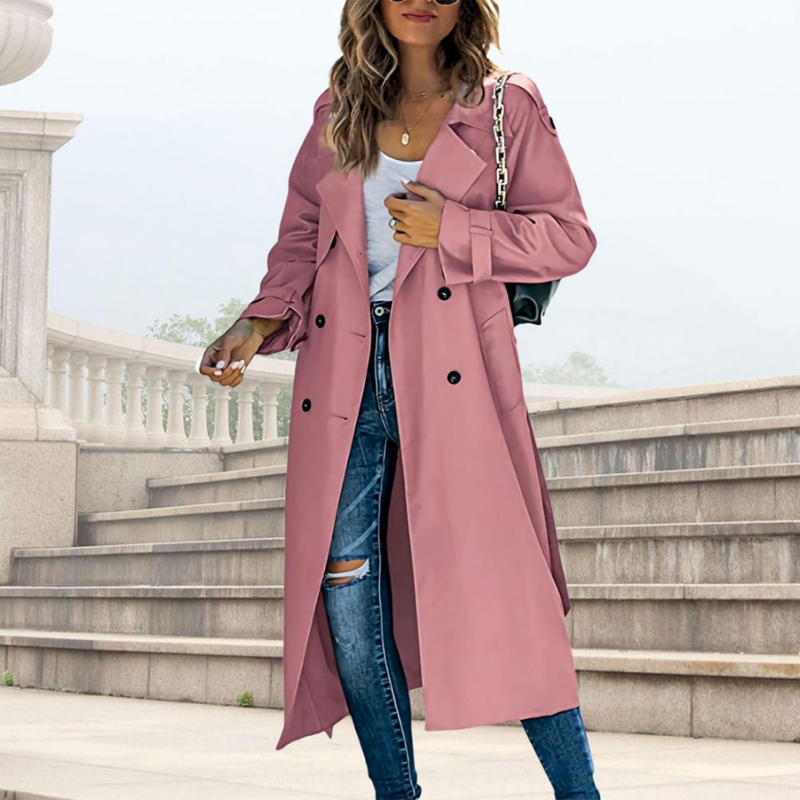 Classic Lapel Collar Trench Coat