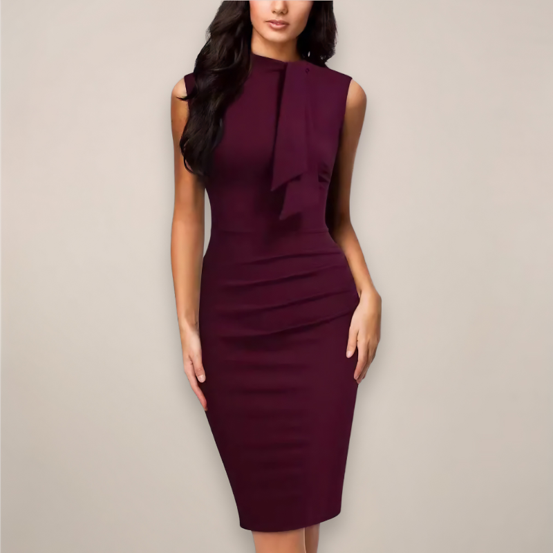 Women's Sleeveless Slim Fit Midi Dress