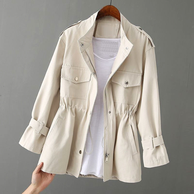 Women’s Zip Front Jacket Long Sleeve with Side Pockets