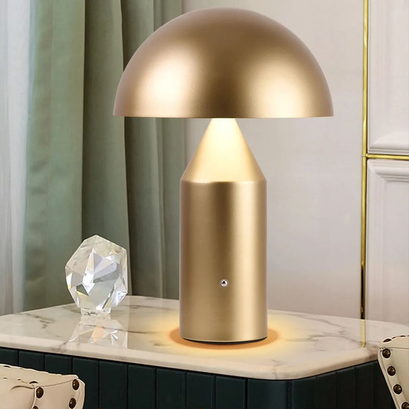 GlowShroom – Mushroom LED Table Lamp with USB Charging and Touch Switch