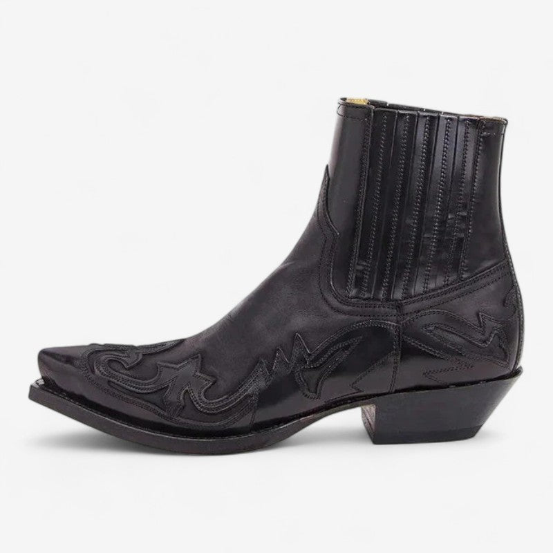 Borrin – Cowboy enkellaarzen met puntige neus Velani