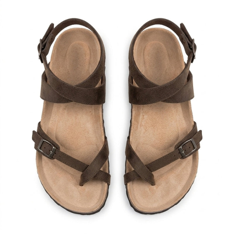 Women's Toe Strap Sandals with Adjustable Buckle