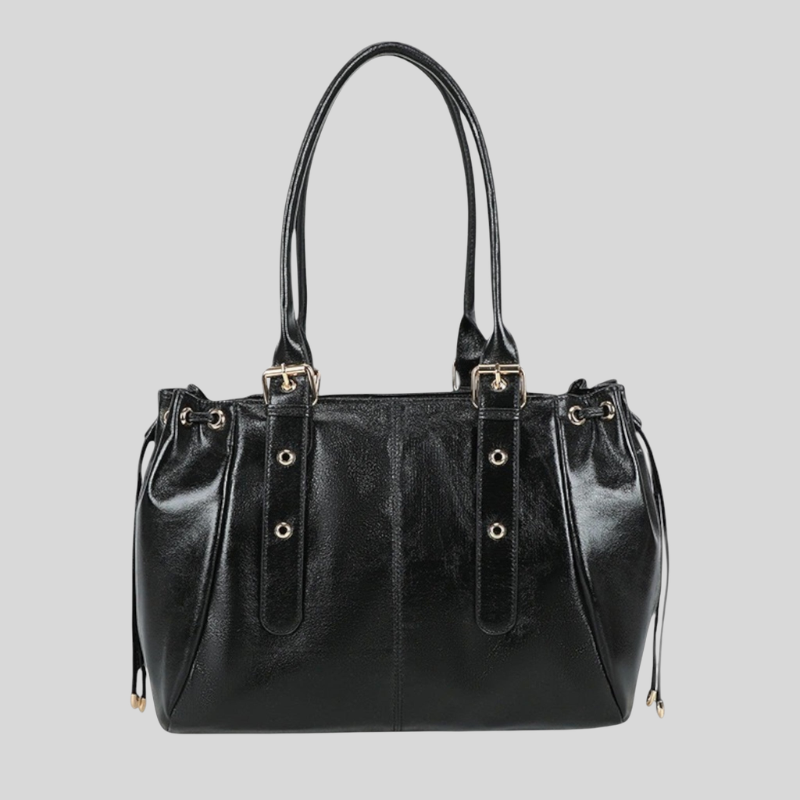 Women's Shoulder Bag with Multi-Compartment and Adjustable Strap