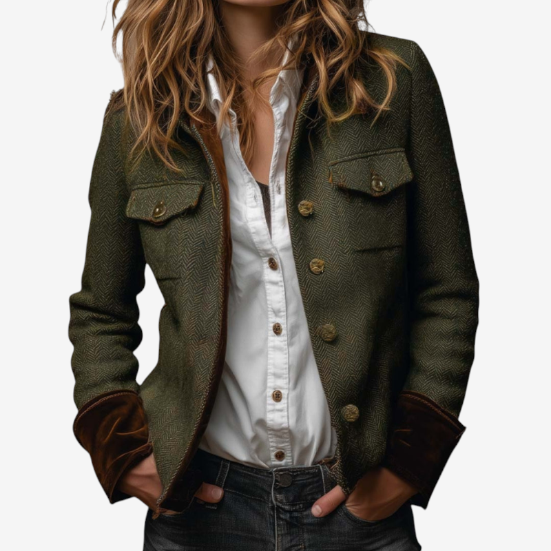 Women's Turn-Down Collar Blazer