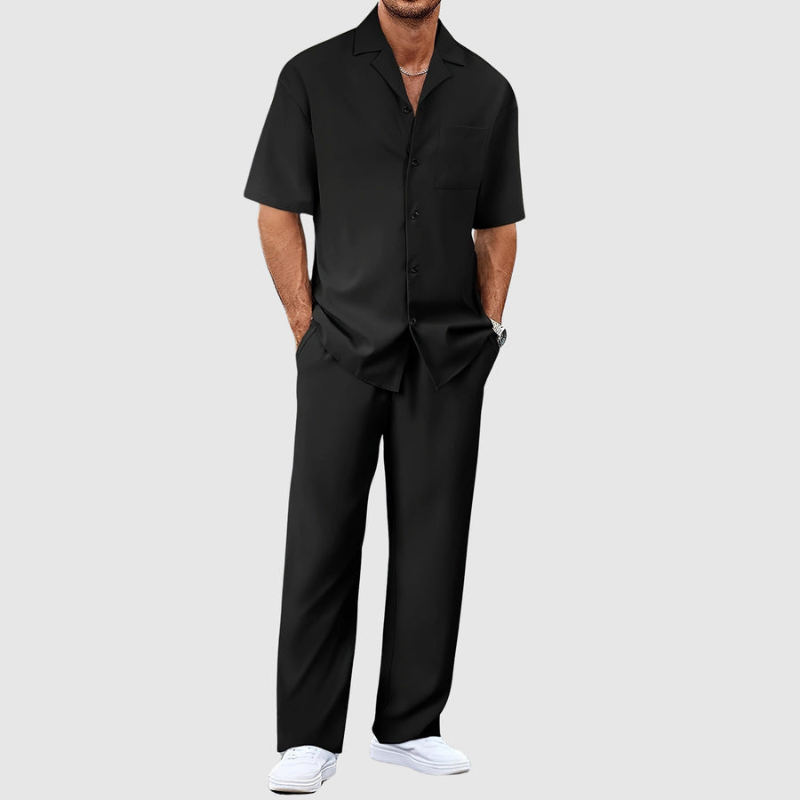 Men's Casual 2-Piece Set with Pockets