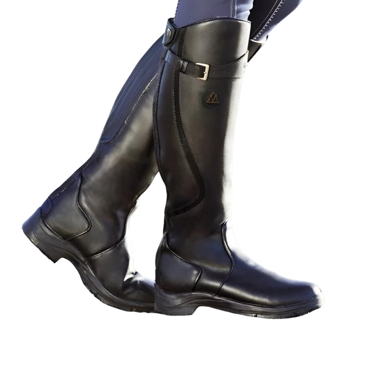 Eviana – Kniehoge Laarzen met Verstelbare Gesp Velani