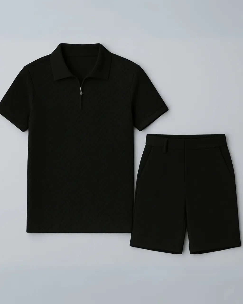 Comfortabele Tweedelige Set - Elegante Zomereditie-Two Piece Set-Velani-Zwart-S-Velani