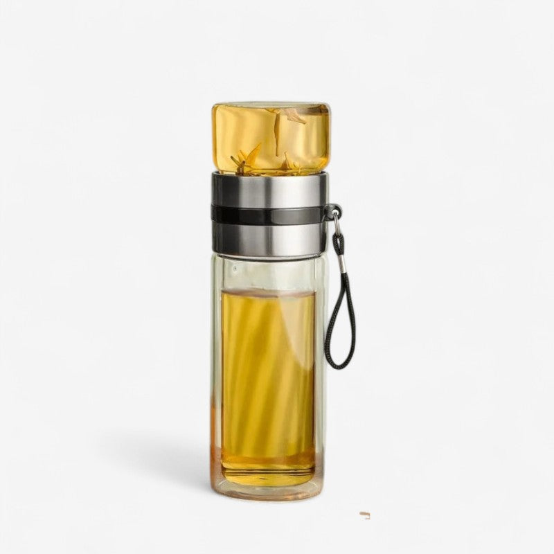 HydraFlow – Transparante Draagbare Infuser Ronde Waterfles Velani