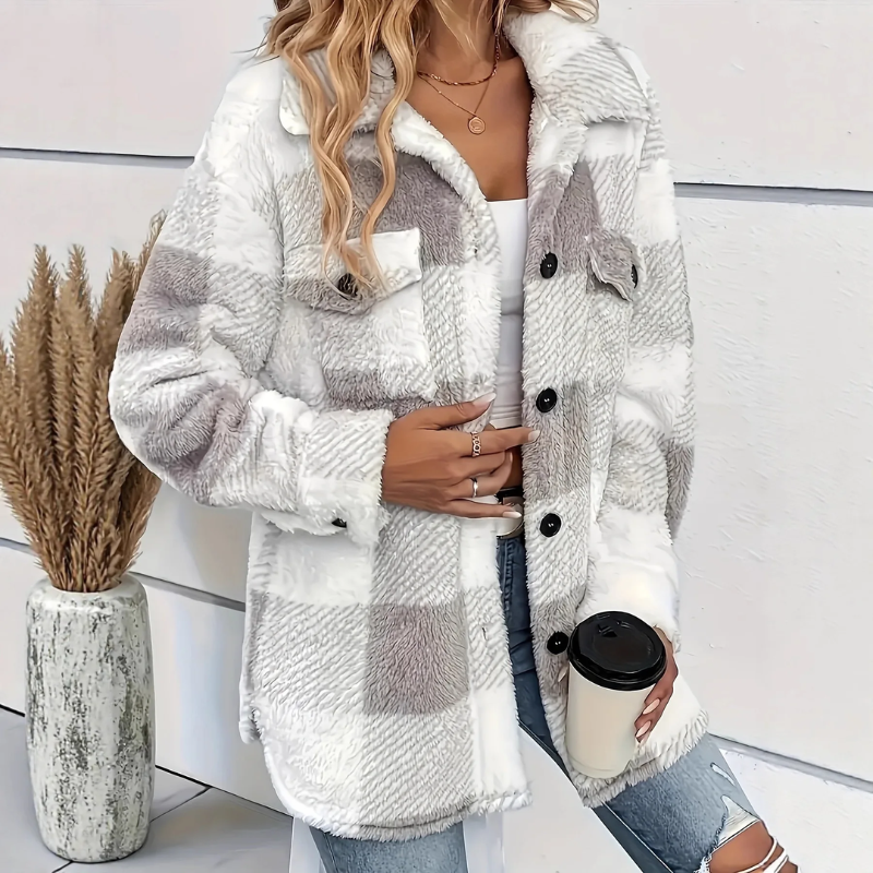 Adrian – Jas met Lange Mouwen Knoopsluiting en Zakkenontwerp Velani