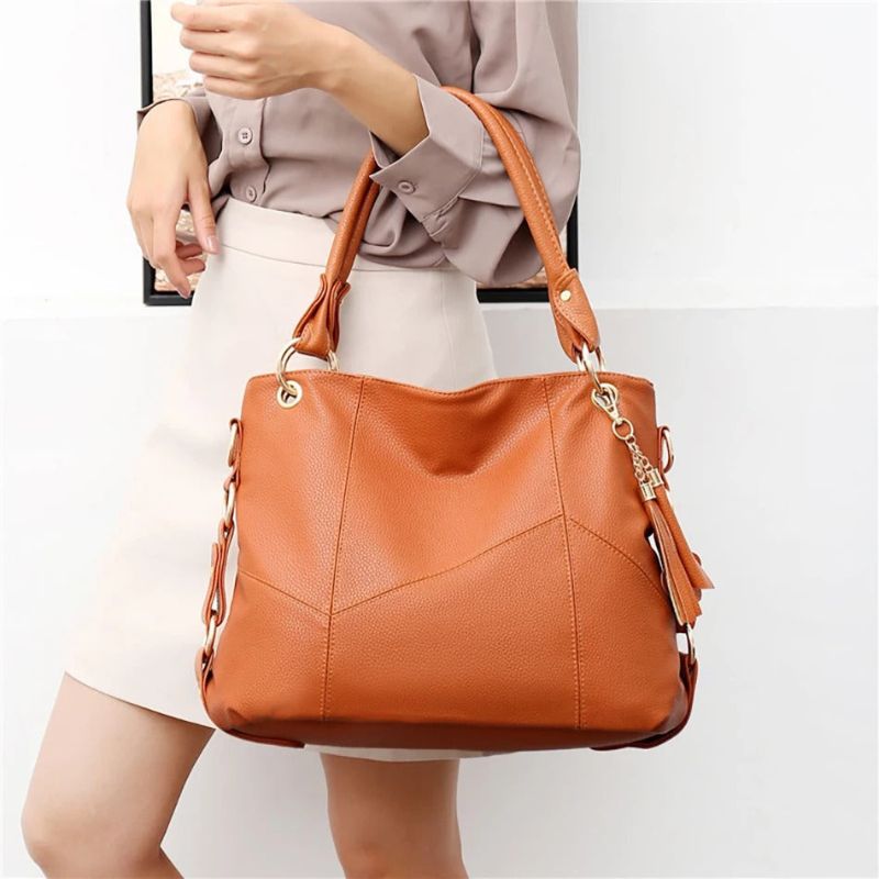 Women’s Shoulder Bag with Adjustable Straps & Zipper Pockets