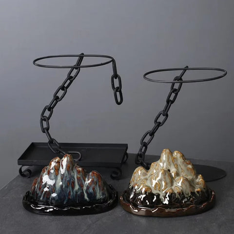 AeroLeaf – Hanging Sculptural Planter With Chain Suspension