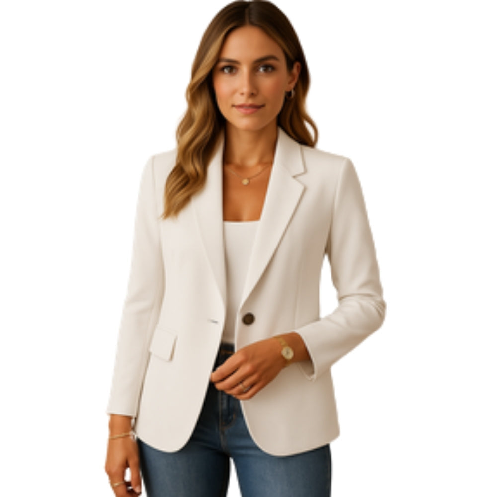 Soraya – Blazer met Lange Mouwen en Reverskraag Velani