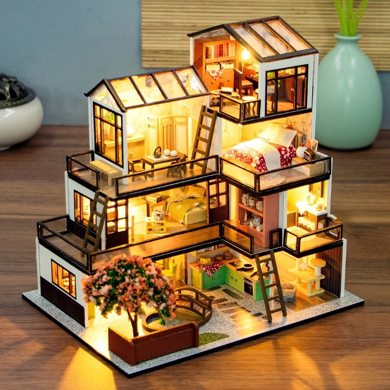 LumaHaven – Decorative House with LED Lighting