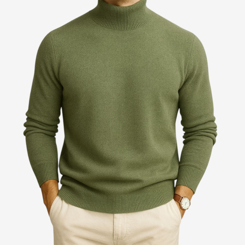 Men’s Round Neck Long Sleeve Knit Sweater