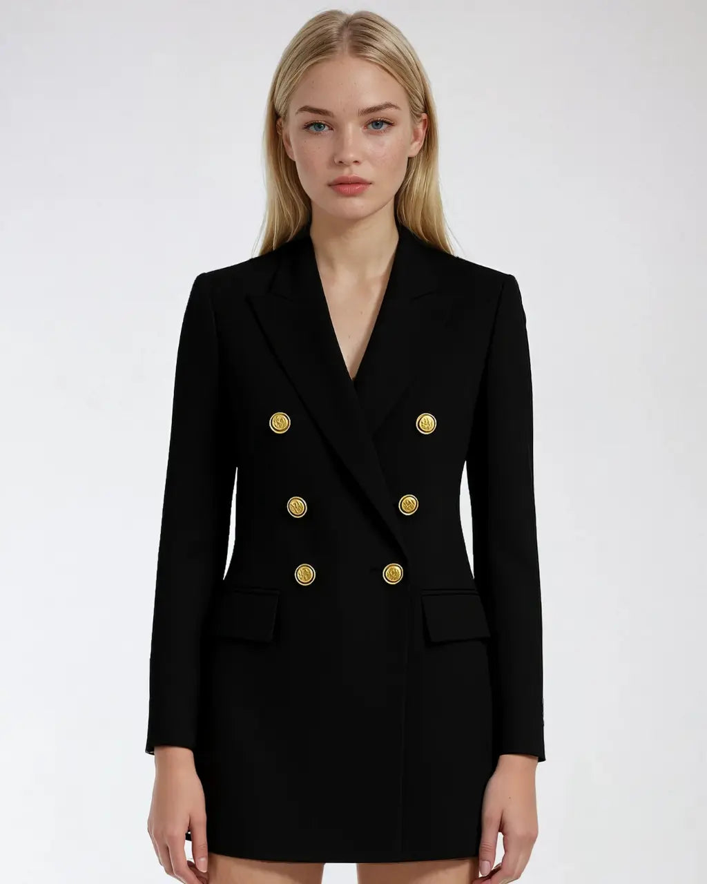 Polyester Blazer Met Lange Mouwen-Blazar-Velani-Velani