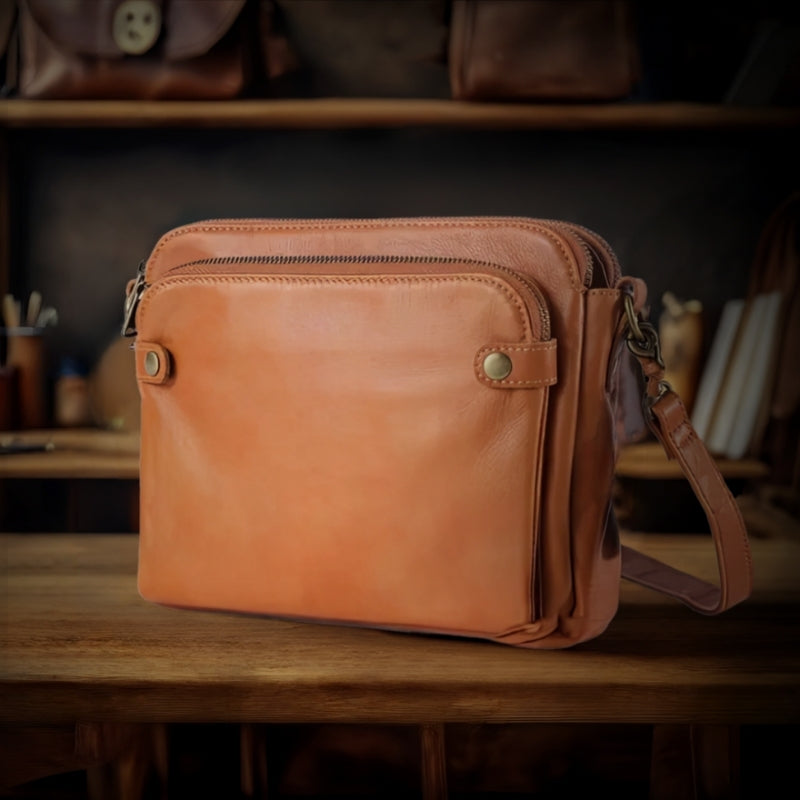 Nerissa – Large Capacity Shoulder Bag with Three Layers and Strap