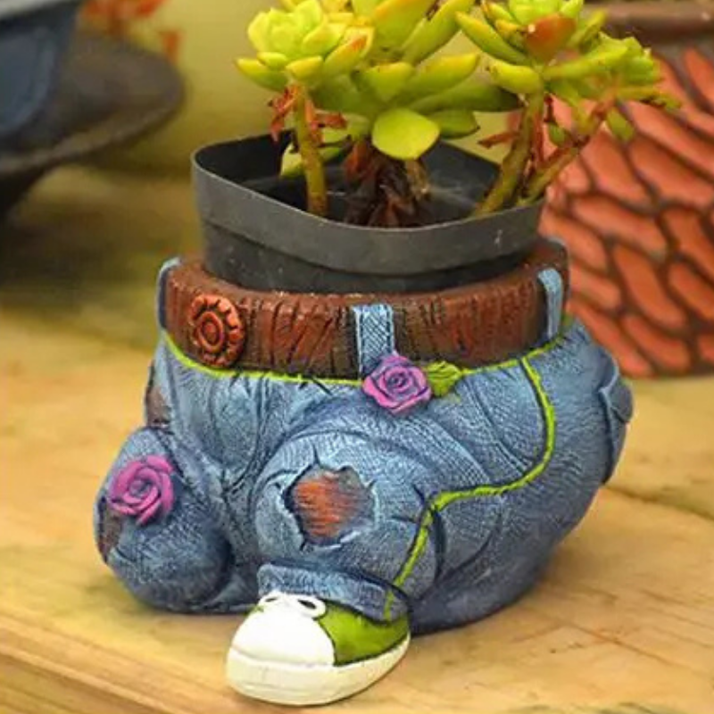 VerdantArt – Decorative Flower Pot for Succulents & Small Plants