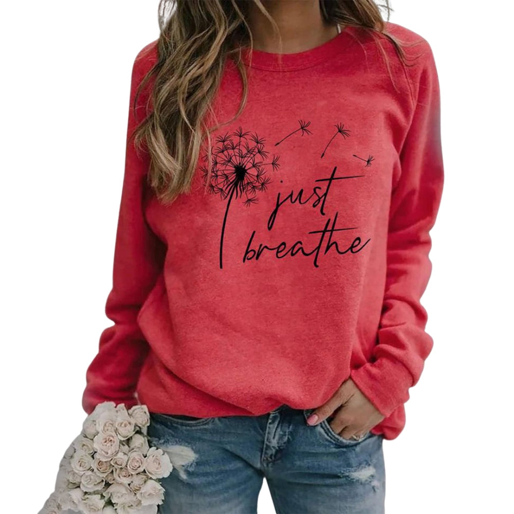 Diede – Sweatshirt met Print Ronde Hals en Lange Mouwen Velani