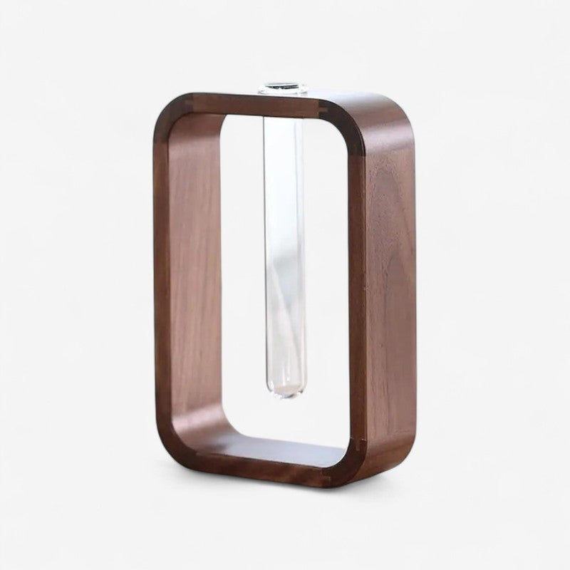 FloraClear – Transparante Bloemenvaas voor op Bureau met Decoratief Ontwerp Velani