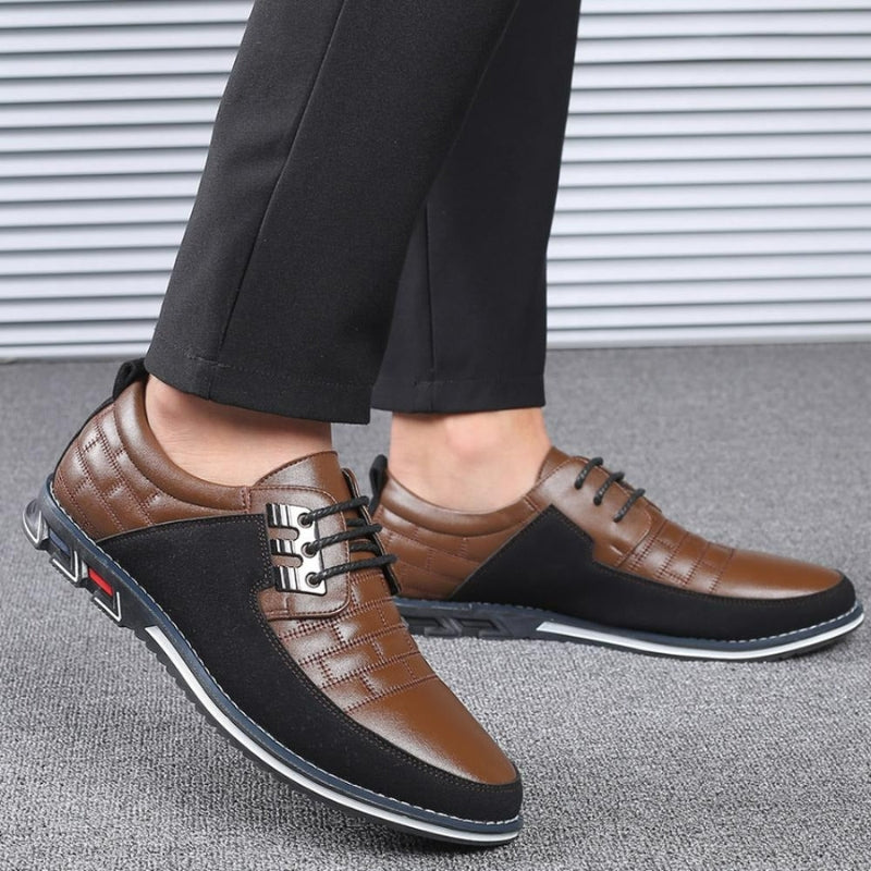 Brian – Round Toe Shoes with Adjustable Laces and Anti Slip Grip