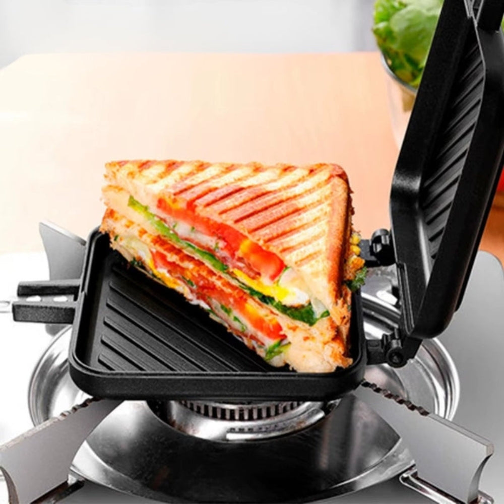 ToastPro – Rotating Sandwich Maker with Double Handles