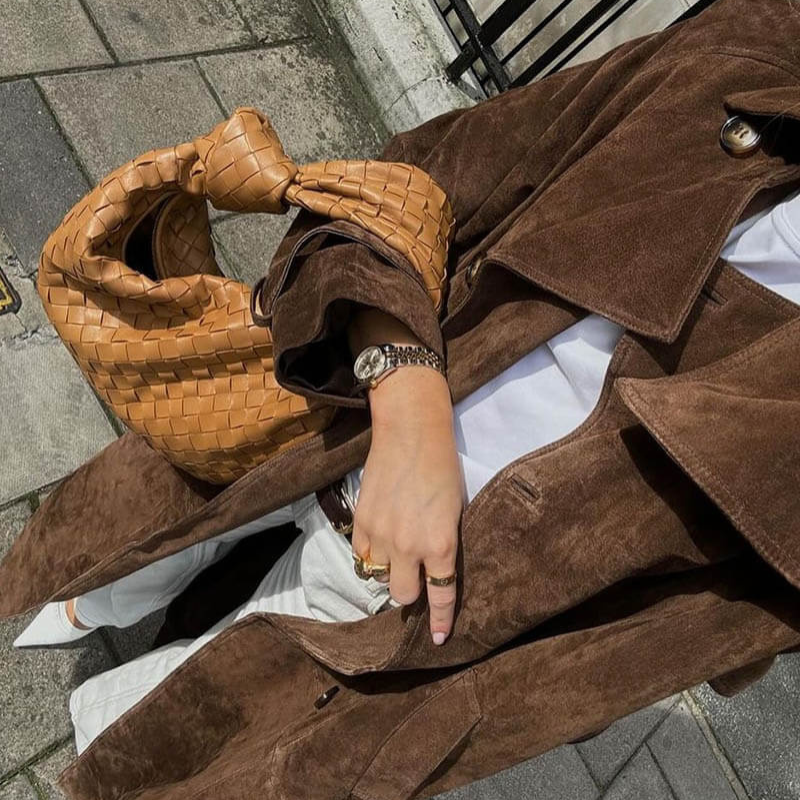 Linda – Klassieke Trenchcoat Lange Jas met Ceintuur en Lange Mouwen Velani