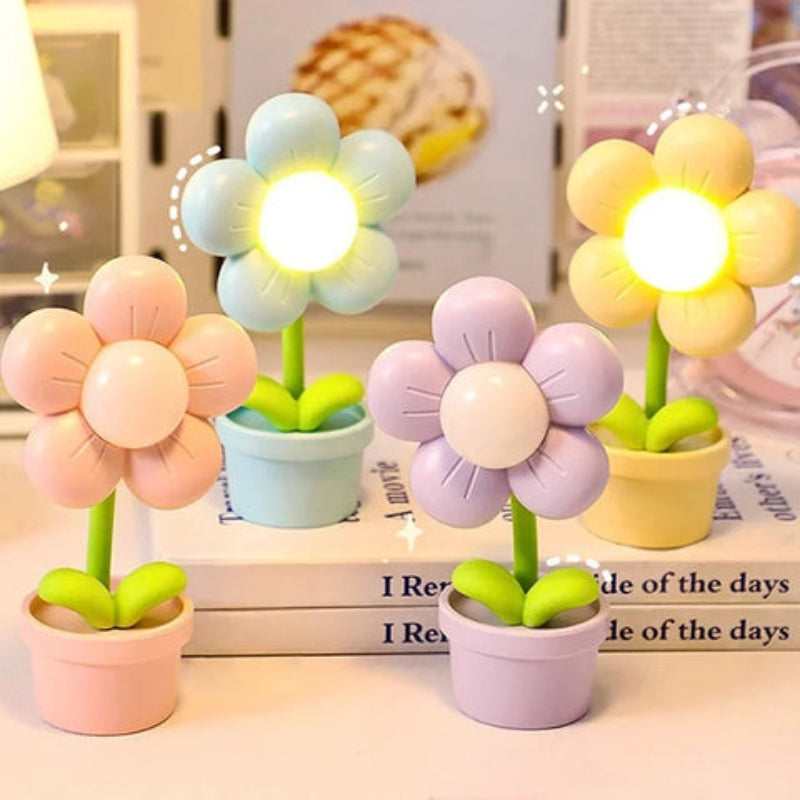 FloraGlow – Flower-shaped Table Lamp with Soft Light