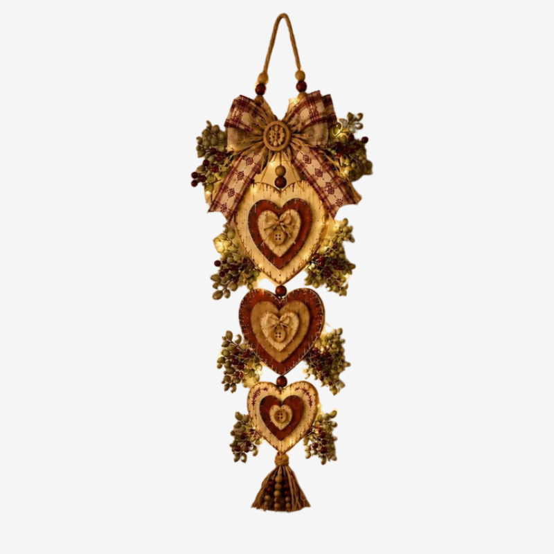 Heartplank - Vintage Heart Wall Hanging With Layered Design