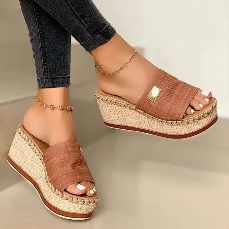 Open-Toe Wedge Sandals