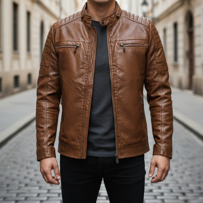 Liam – Long Sleeve Jacket with Zipper Closure