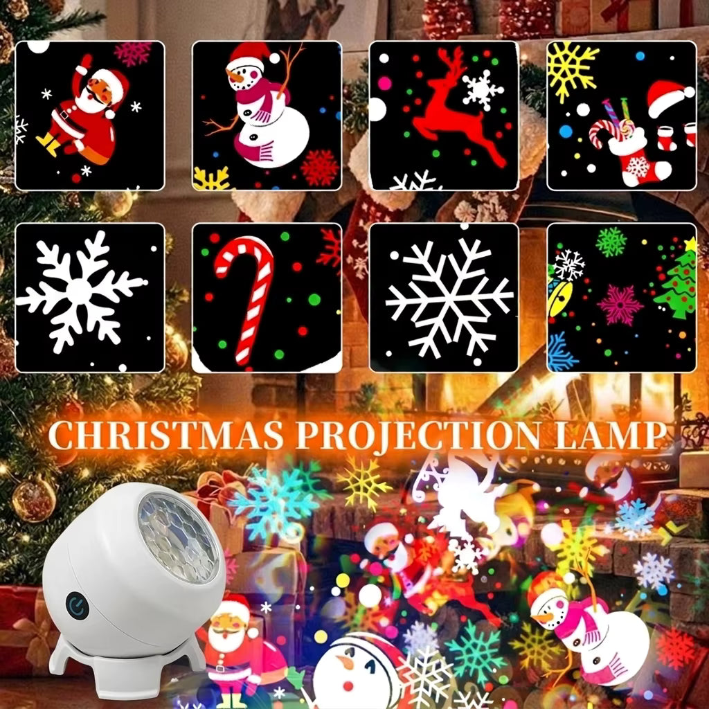 Yuleorbit - Christmas Projection Light With 360° Rotating Design