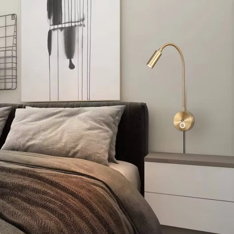 LumaFlex – LED Wandlamp met Verstelbare Hals en Knopbediening Velani