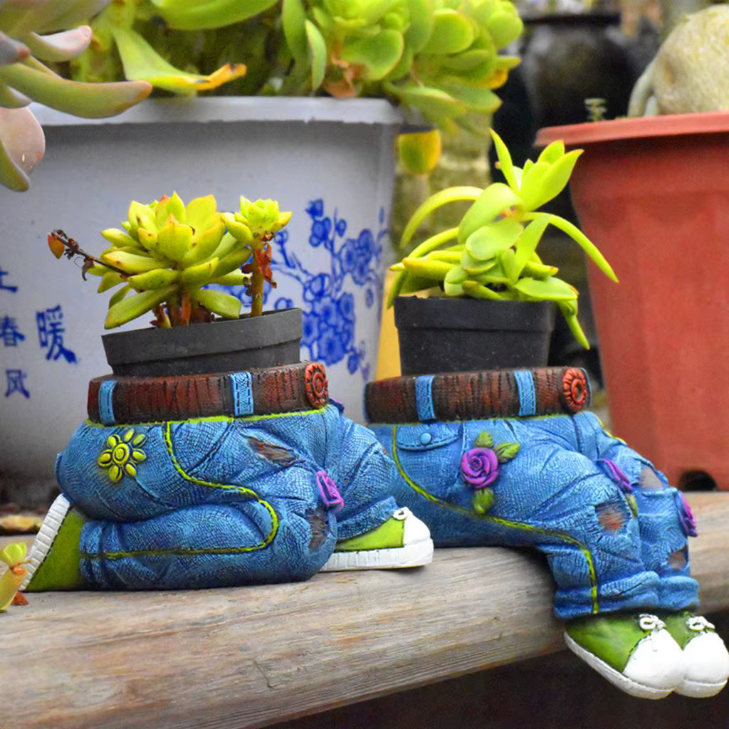 VerdantArt – Decorative Flower Pot for Succulents & Small Plants