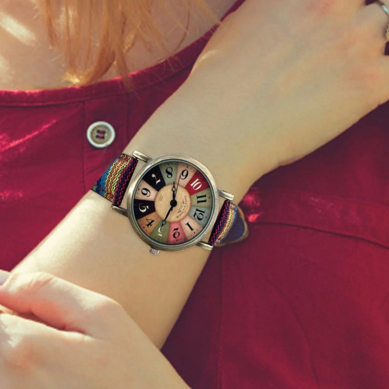 Sophia – Women's Watch with Decorative Pattern & Adjustable Strap