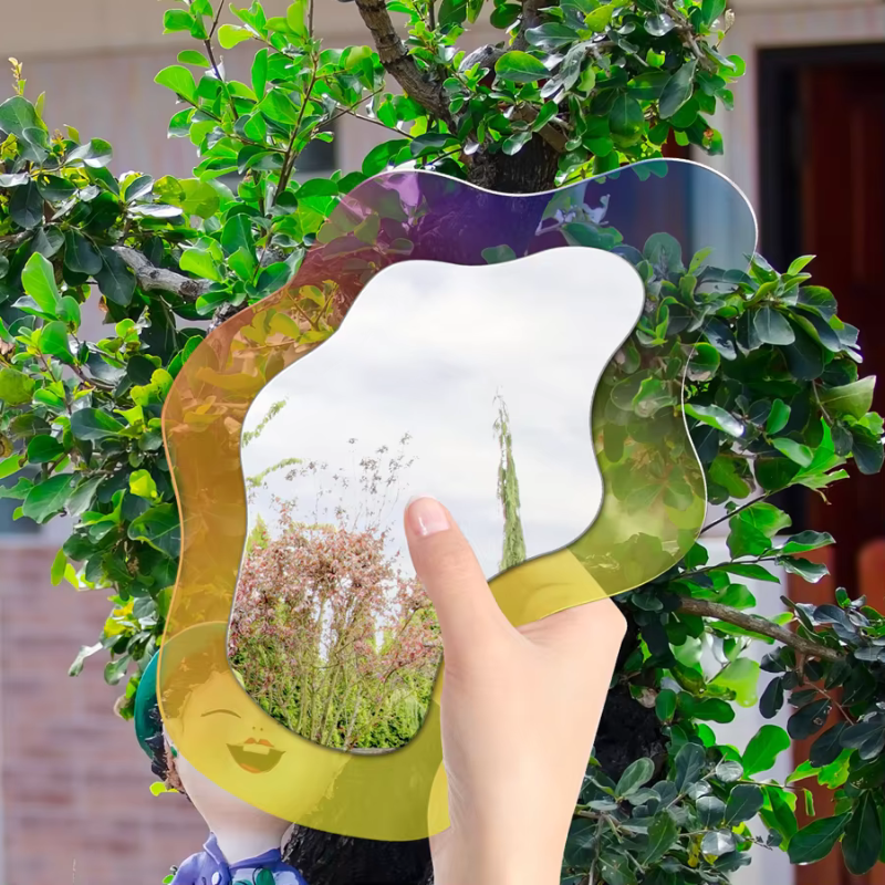MirrorLuxe – Geometric Wall Mirror Without Frame