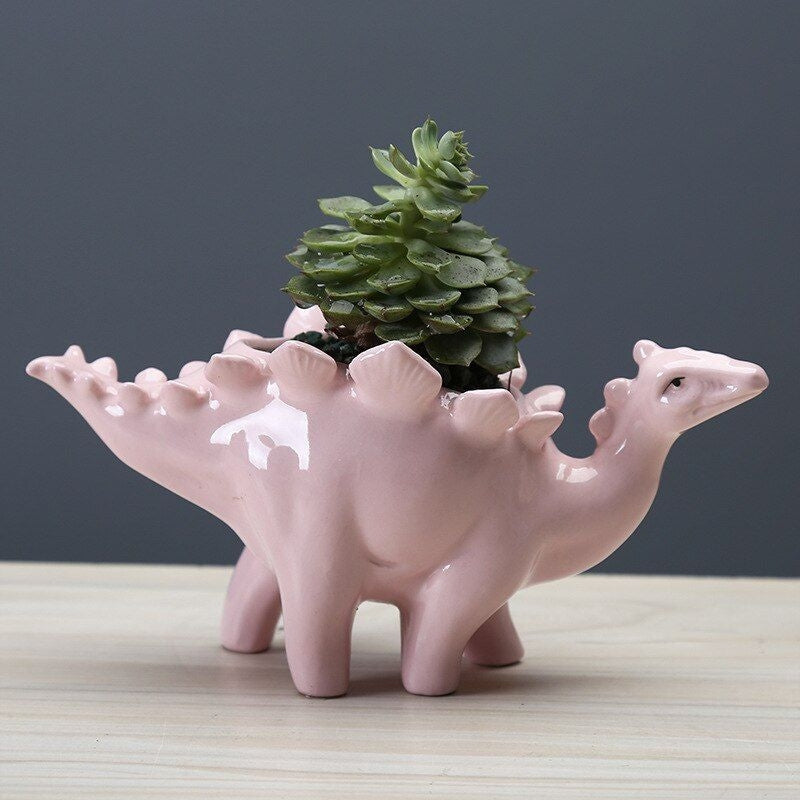 DinoBloom – Decoratieve Bloempot met Dinosaurier-Geïnspireerd Beeld Velani