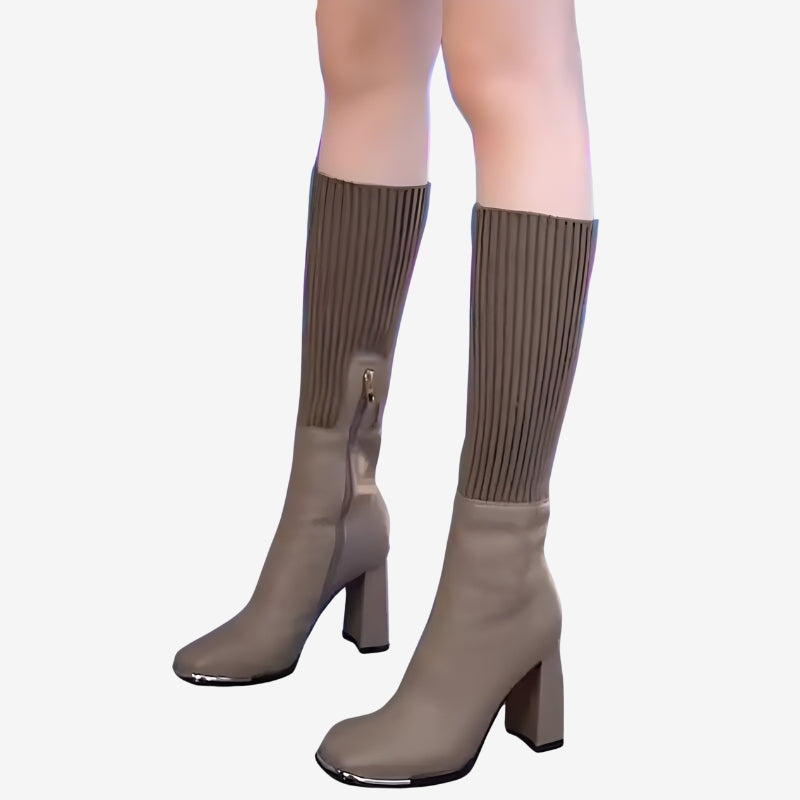 Lily – Long Heel Shoes with Stretchable Socks Design