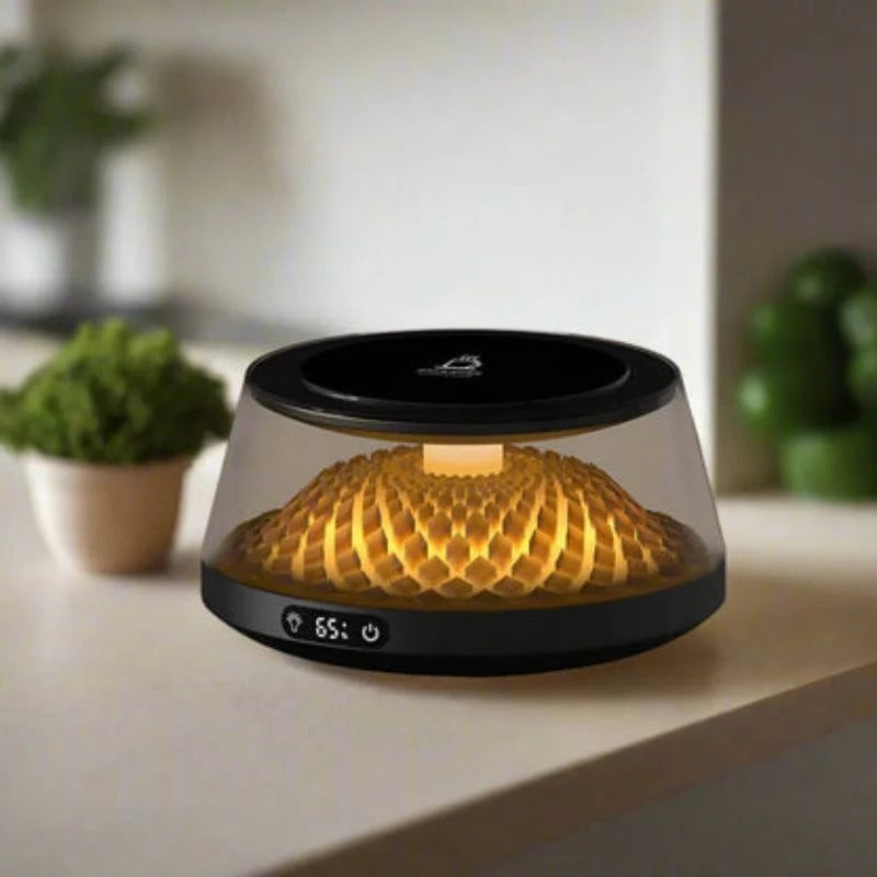 HeatMate – Draagbare Koffiemok Verwarmer met Meerkleurige Lampjes Velani